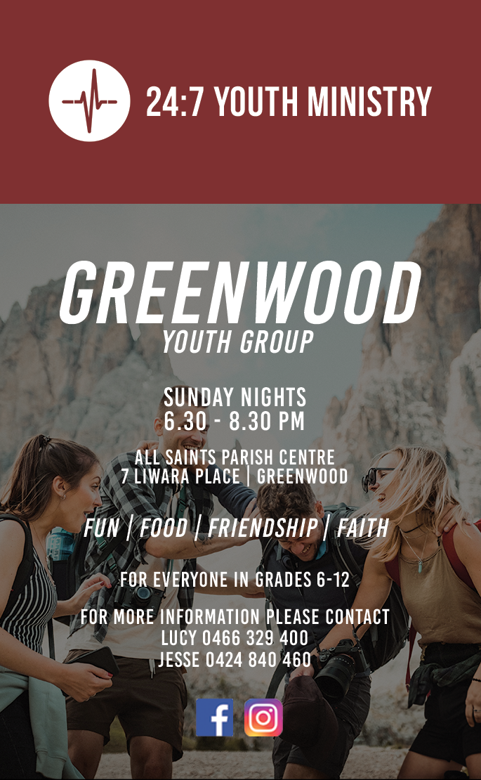 247 Greenwood Youth Group Flyer 2026