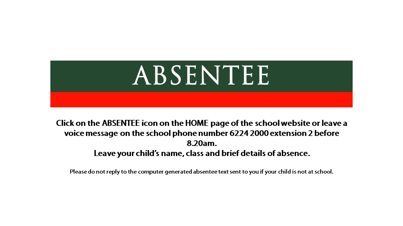 Absentee Absentee