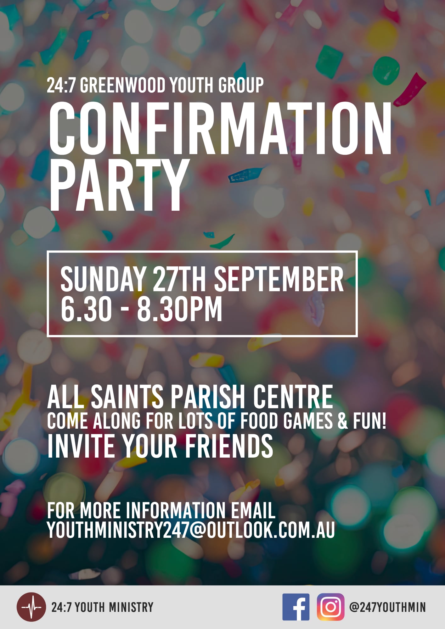 Confirmation Party Flyer 2026