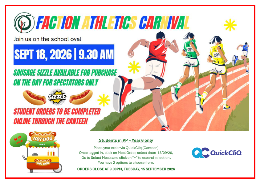 Faction Athletics Carnival Flyer