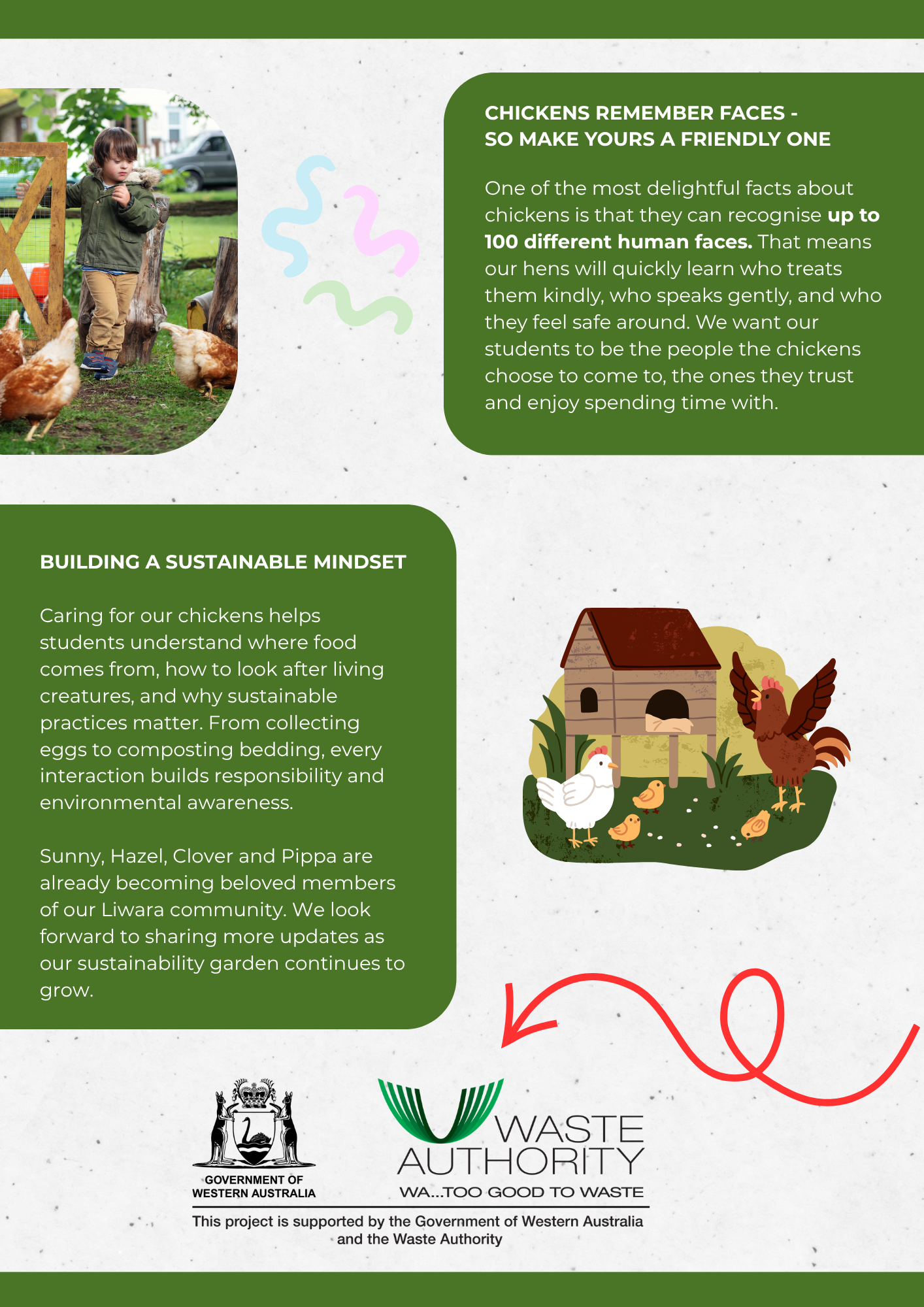 Green Simple Sprouts Gardening A4 Newsletter