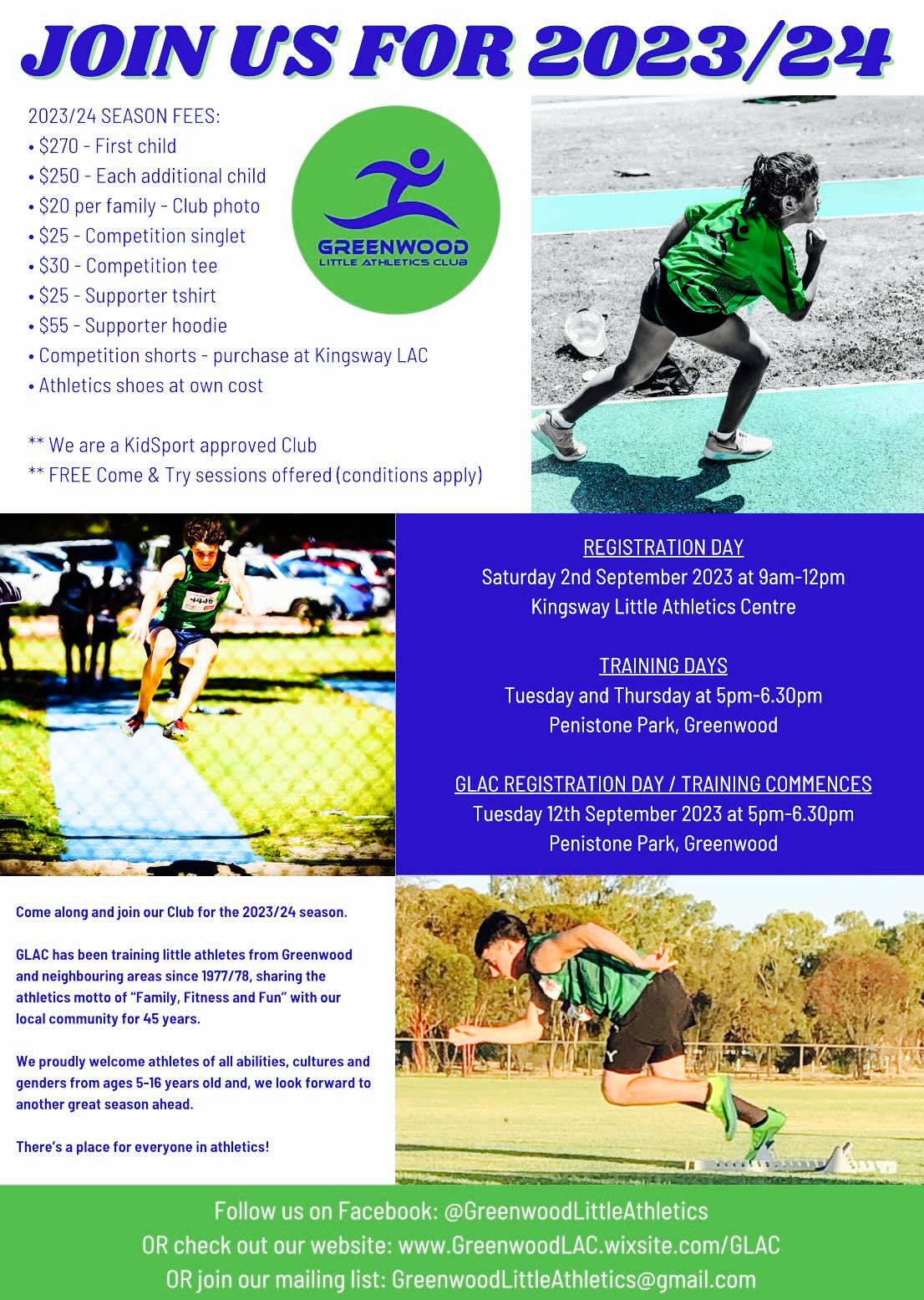 Greenwood LAC 2023 promo flyer Greenwood LAC 2023 promo flyer