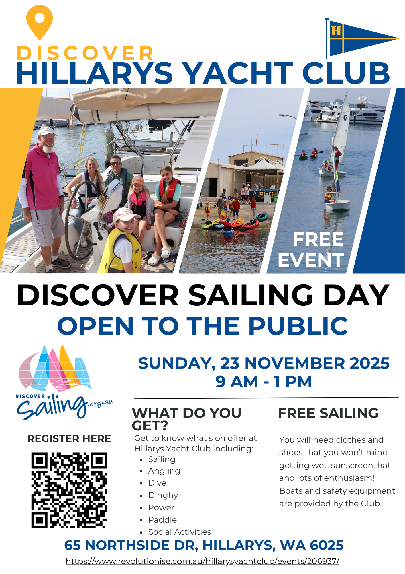 HYC Discover Sailing Day Poster