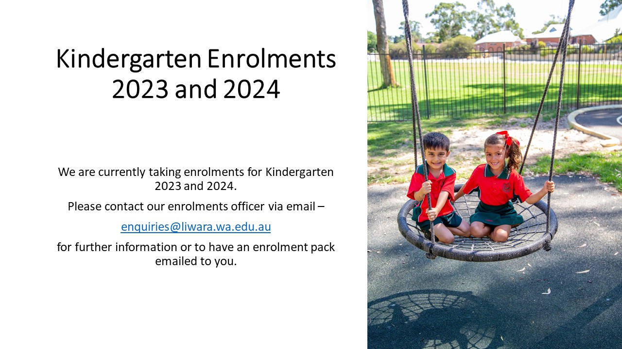 Kindergarten Enrolments 2023 and 2024 Kindergarten Enrolments 2023 and 2024