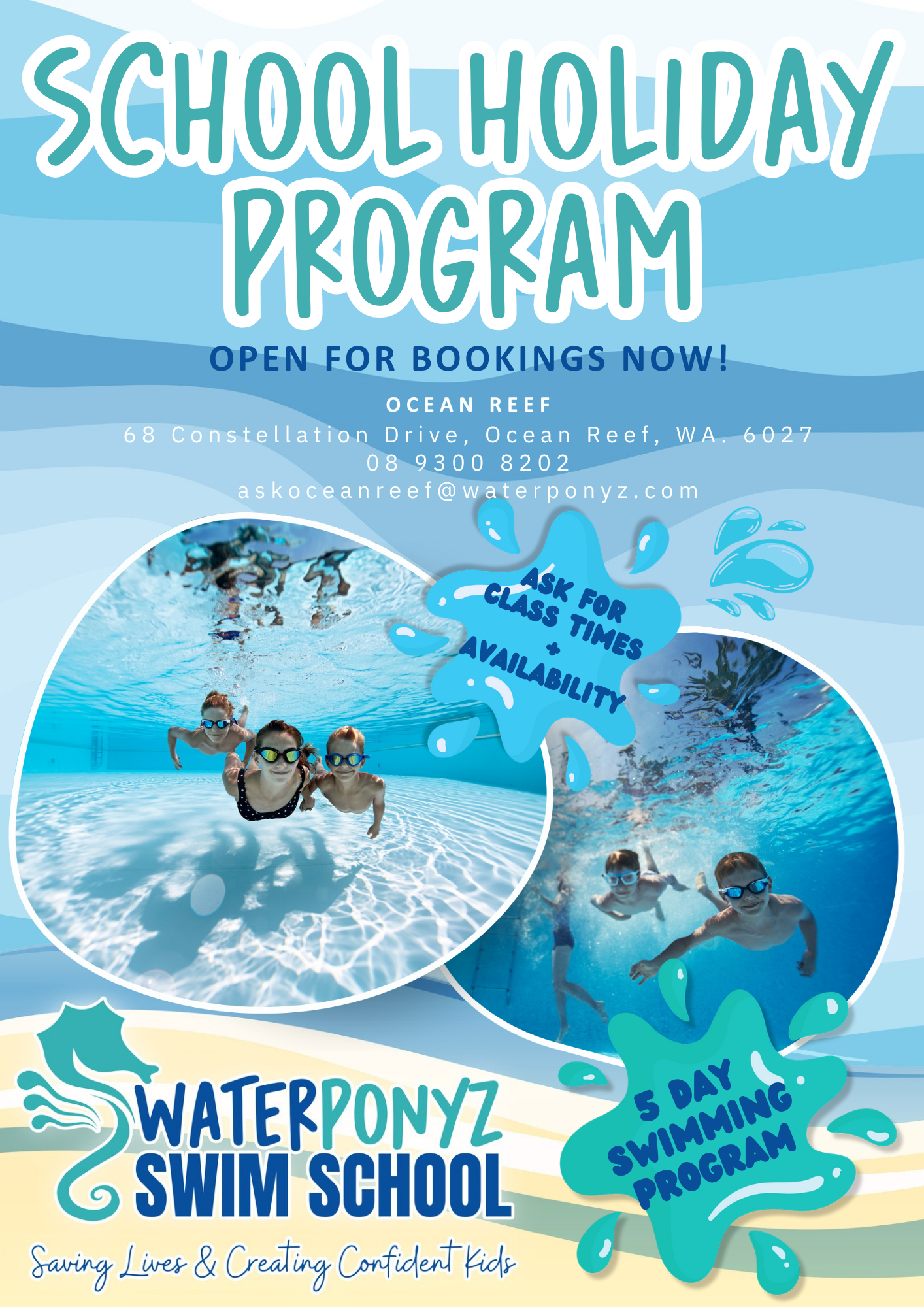 Ocean Reef Holiday Program April 13th - 17th