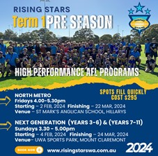 RISING STARS TERM 1 HIGH PERFORMANCE