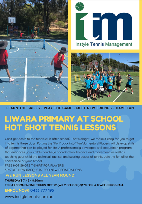 Term 4 Tennis Program