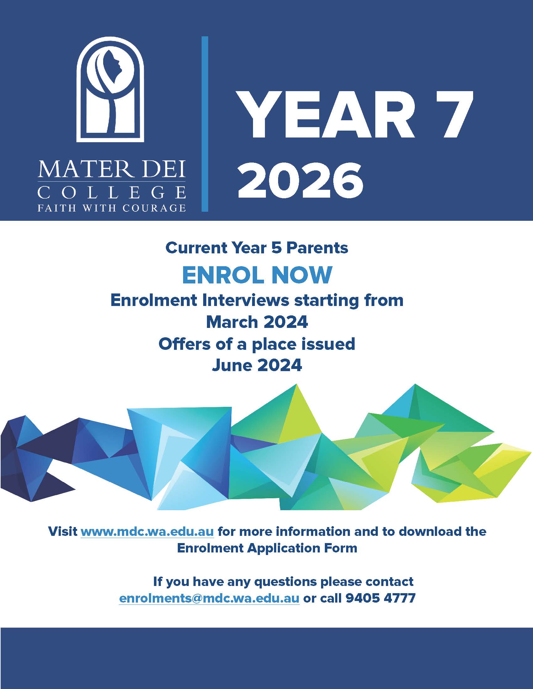 Year 7 2026 Apply Now