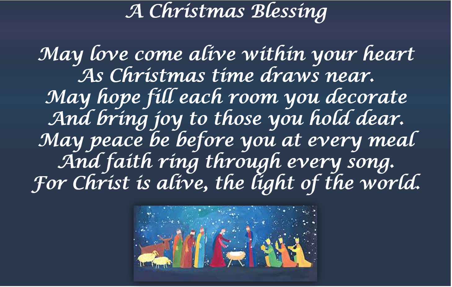 christmas blessing