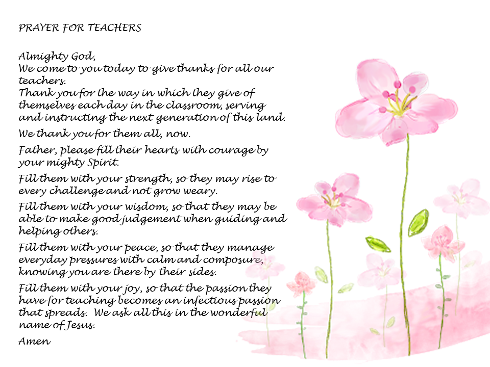 teachers prayer